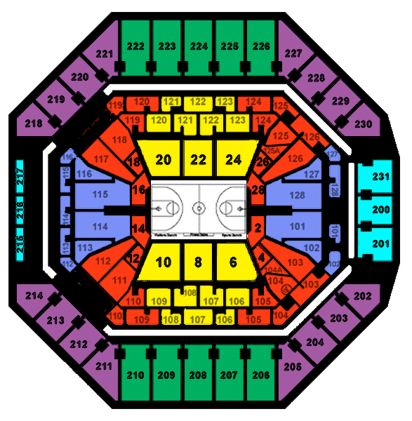 Spurs At T Center Interactive Seating Chart Tutorial Pics